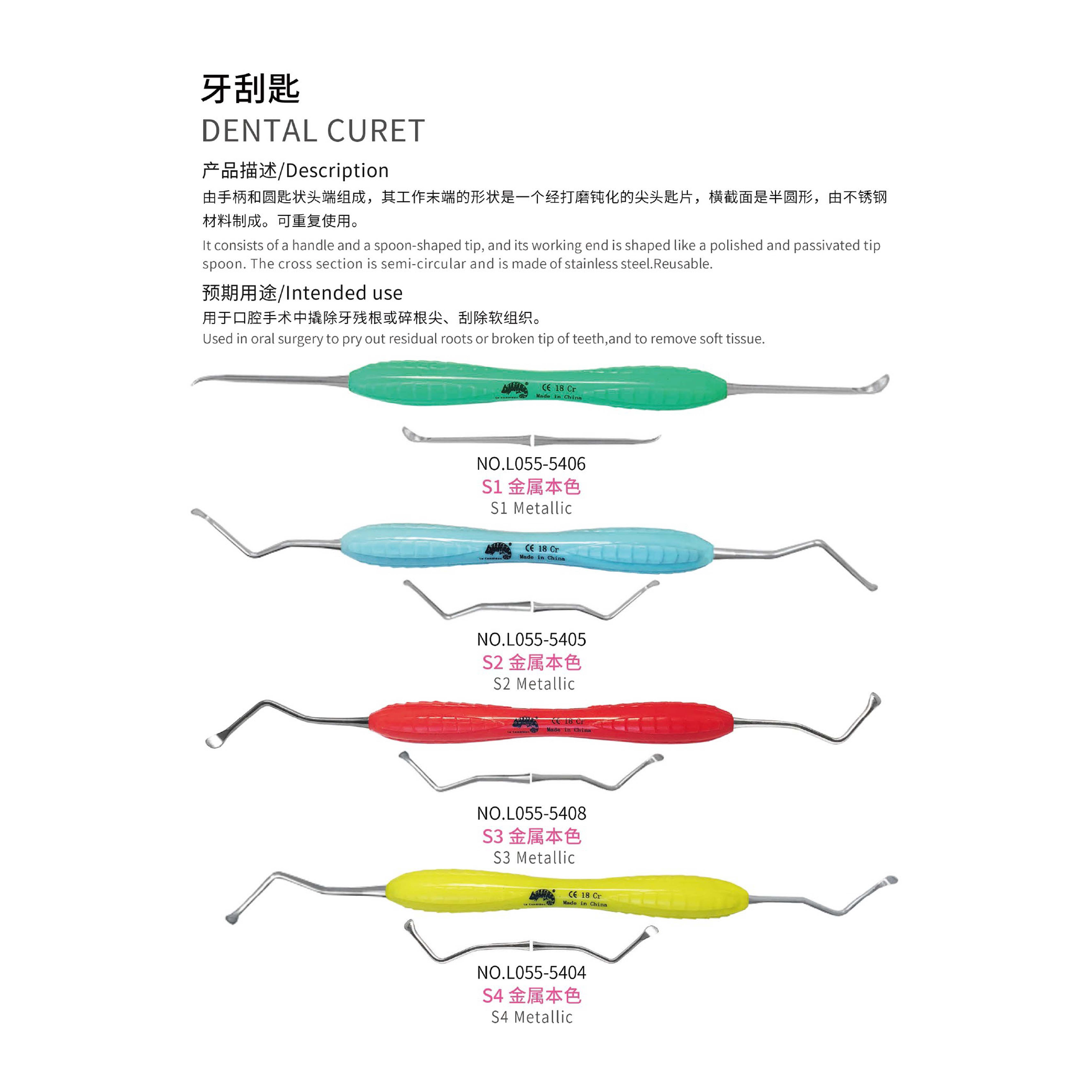 Dental curet, Dental Instrument